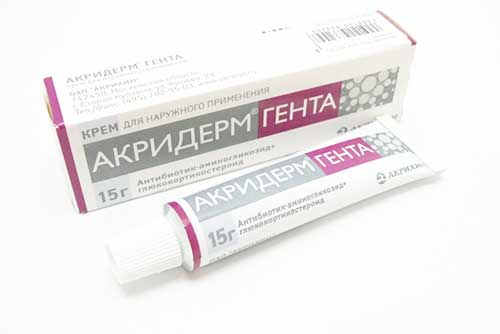 Акридерм від прищів – форми випуску Акридерма з інструкцією