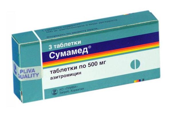Азитроміцин і його аналог Сумамед при гаймориті