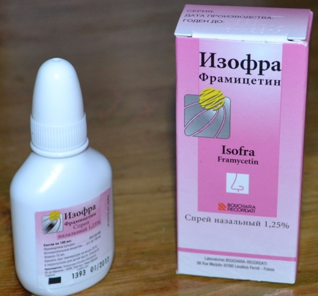 Изофра препарат для усунення бактеріального риніту