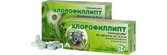 Лікування ангіни натуральним препаратом Хлорофіліпт