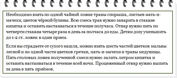 Народні засоби від сухого кашлю дорослим і дітям в домашніх умовах рецепти