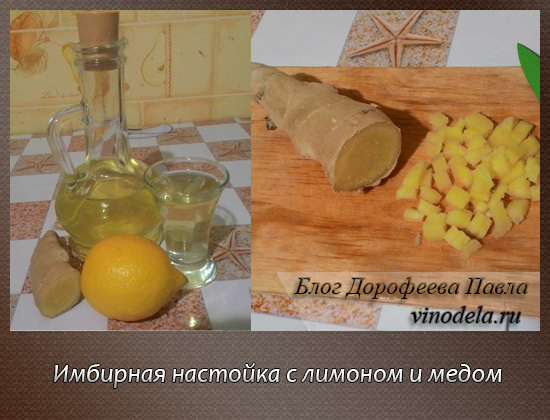 Настоянка імбир лимон мед