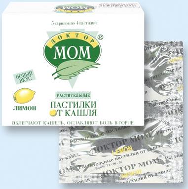 Особливості застосування льодяників Доктор Мом та інші форми препарату